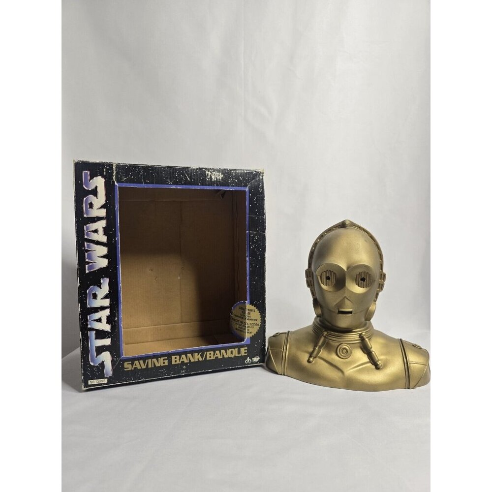 VINTAGE 1994 Star Wars Thinkway Toys Bank C3PO Limited Edition-Read Info